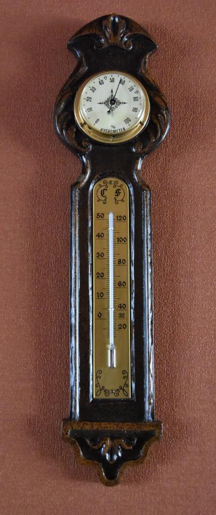 Thermomètre  Vintage N.O.S., hygromètre C/F, Enlèvement ou Envoi, Neuf, Station météo