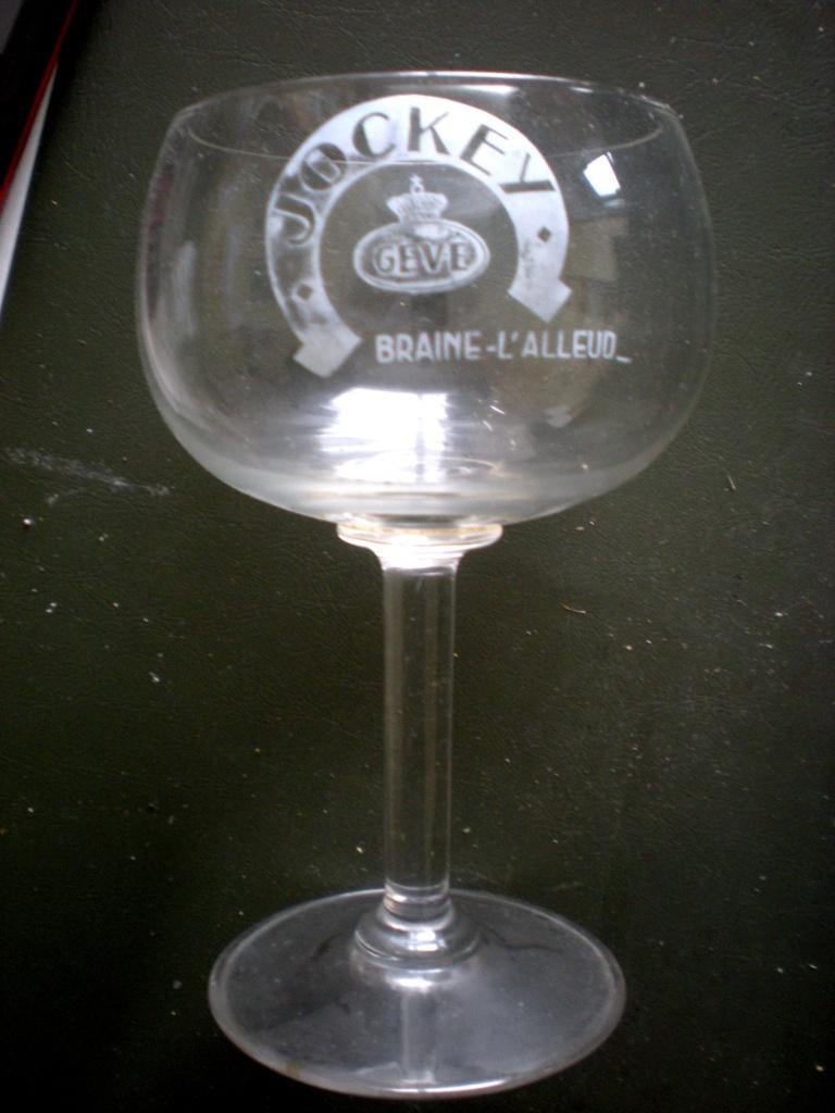 Gévé  Jockey  acide, Collections, Marques de bière, Enlèvement ou Envoi, Utilisé, Verre ou Verres