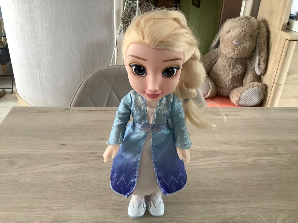 Disney Frozen Elsa pop (33 cm), Ophalen of Verzenden, Gebruikt, Overige typen