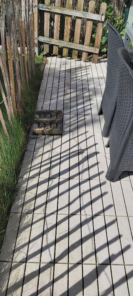 CARRELAGE DE PATIO EN PLASTIQUE DE TYPE IKEA, Jardin & Terrasse, Terrasses, Enlèvement, Utilisé, Synthétique