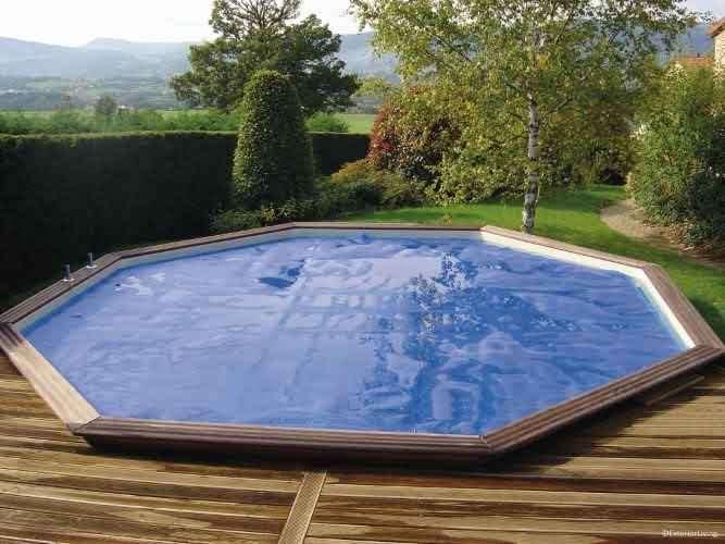 Nieuw Gardipool Octo 4,20 houten zwembad met toebehoren, Jardin & Terrasse, Piscines, Neuf, 300 cm ou plus, Rond, Enlèvement