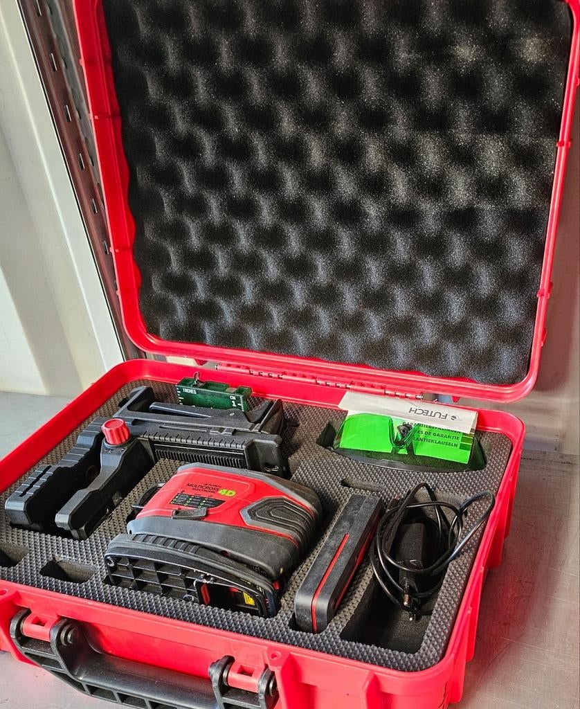 FUTECH MultiCross 4D Electronic Lijnlaser Groen, Doe-het-zelf en Bouw, Ophalen