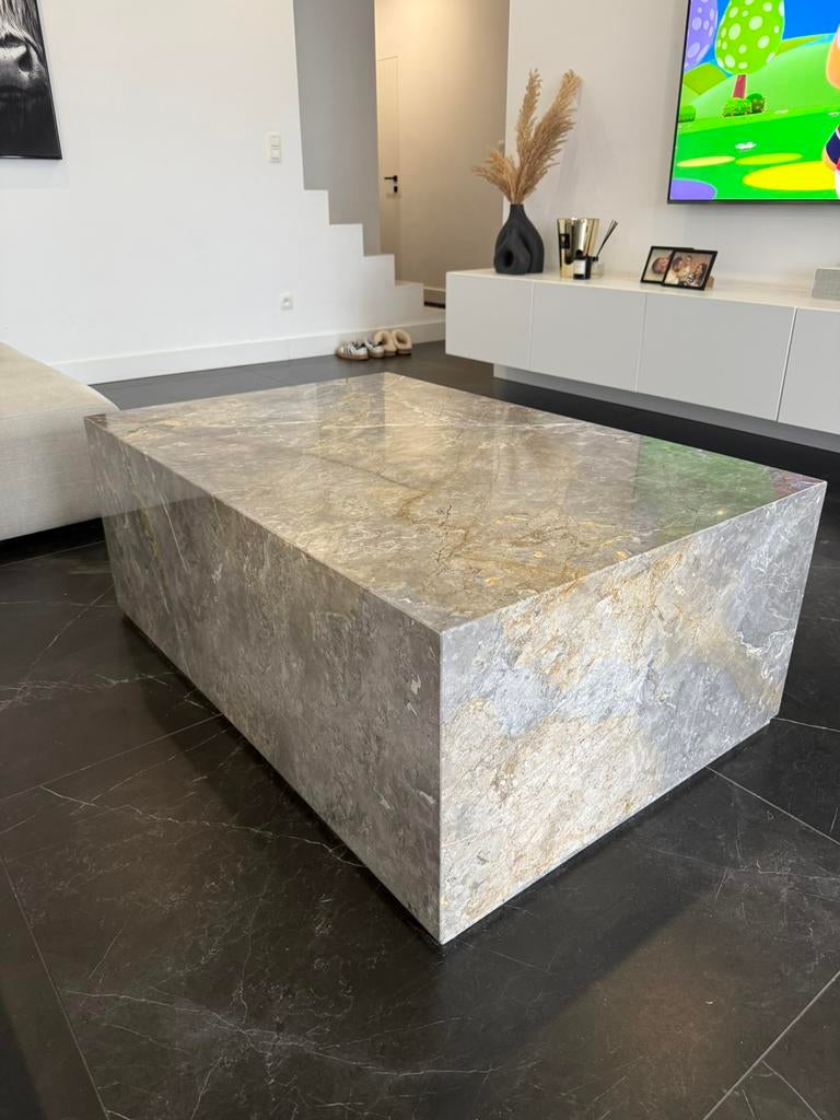 Table basse en marbre, Maison & Meubles, Tables | Tables de salon, Comme neuf, Enlèvement