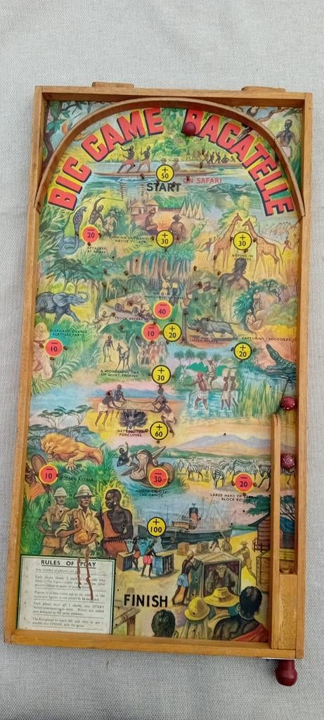 Zeldzaam spel ca 1930 Big Game van Bagatelle, Ophalen of Verzenden