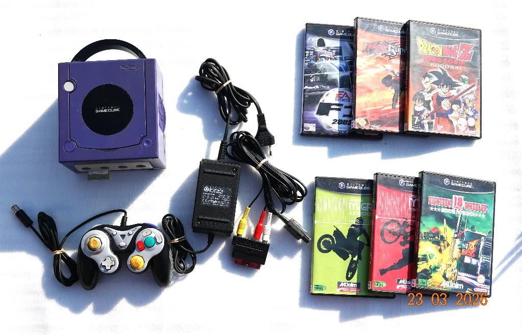 Lotje Nintendo Gamecube, Consoles de jeu & Jeux vidéo, Consoles de jeu | Nintendo GameCube, Enlèvement ou Envoi, Avec 1 manette