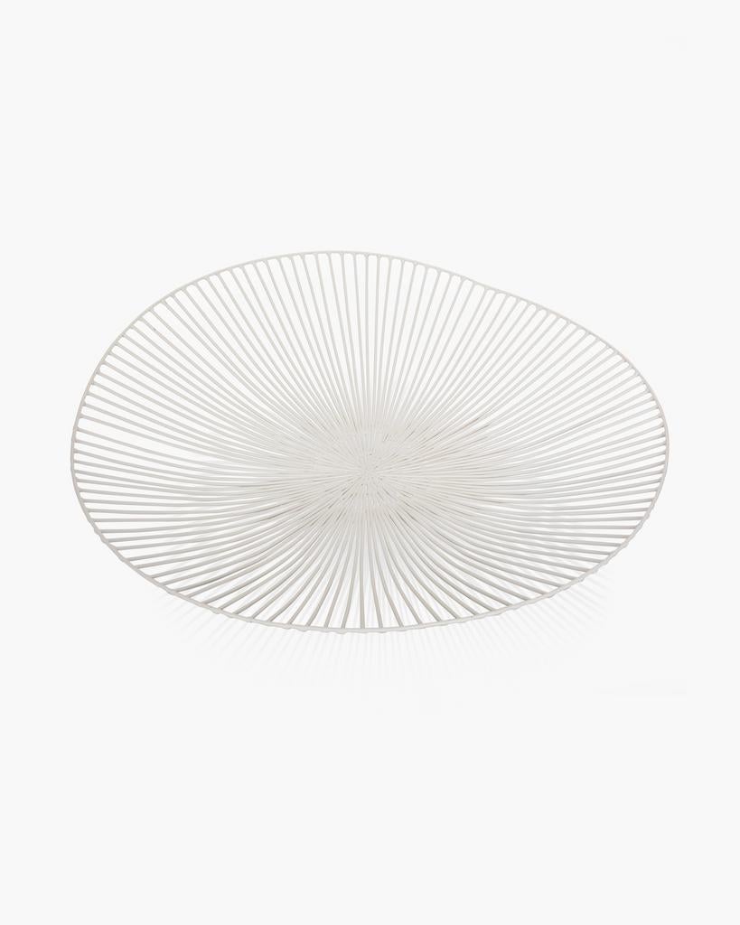 Grote witte schaal in metaal van serax, Ophalen, Zo goed als nieuw, Schaal