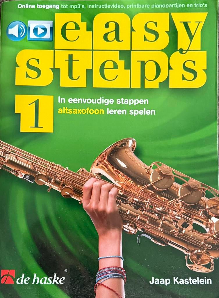 Easy steps 1 - Altsaxofoon, Muziek en Instrumenten, Bladmuziek, Ophalen of Verzenden, Zo goed als nieuw