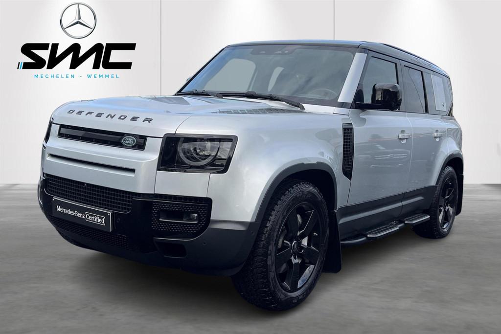 Land Rover Defender 110 P400 First Edition, Auto's, Land Rover, Automaat, 2361 kg, Stof, Zwart