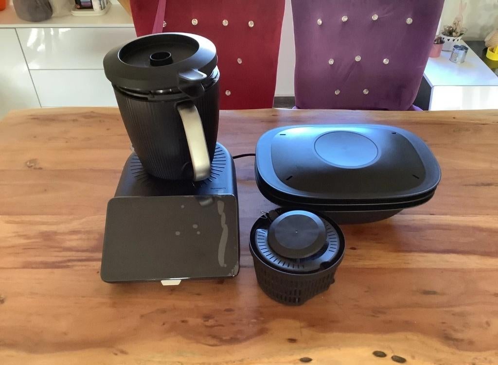 Vorwerk Thermomix TM7 noir, neuf, jamais utilisé, Neuf, Résiste au lave-vaisselle, 3 à 4 litres, Enlèvement ou Envoi