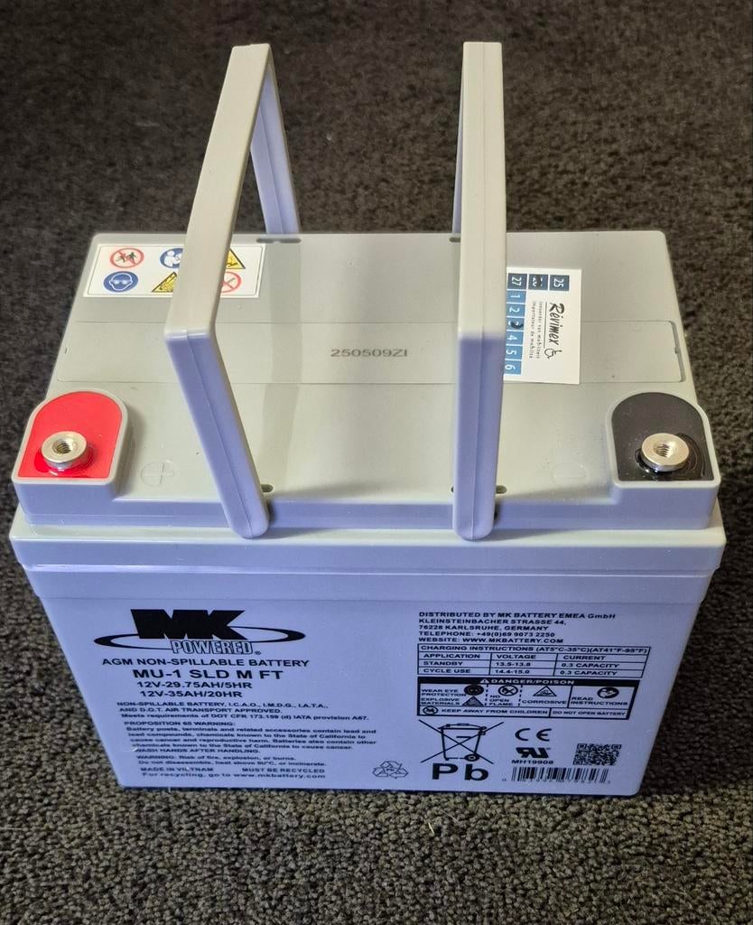 Batterijen voor scootmobiel, Enlèvement