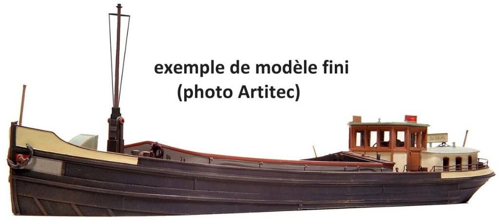 Artitec 50.104 Luxe motorschip kit péniche 1/87, Autres marques, Enlèvement ou Envoi, Comme neuf, Autres types