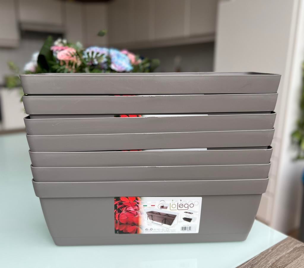 Jardinières en plastique. Lot de 7 pièces, Jardin & Terrasse, Enlèvement ou Envoi, Neuf