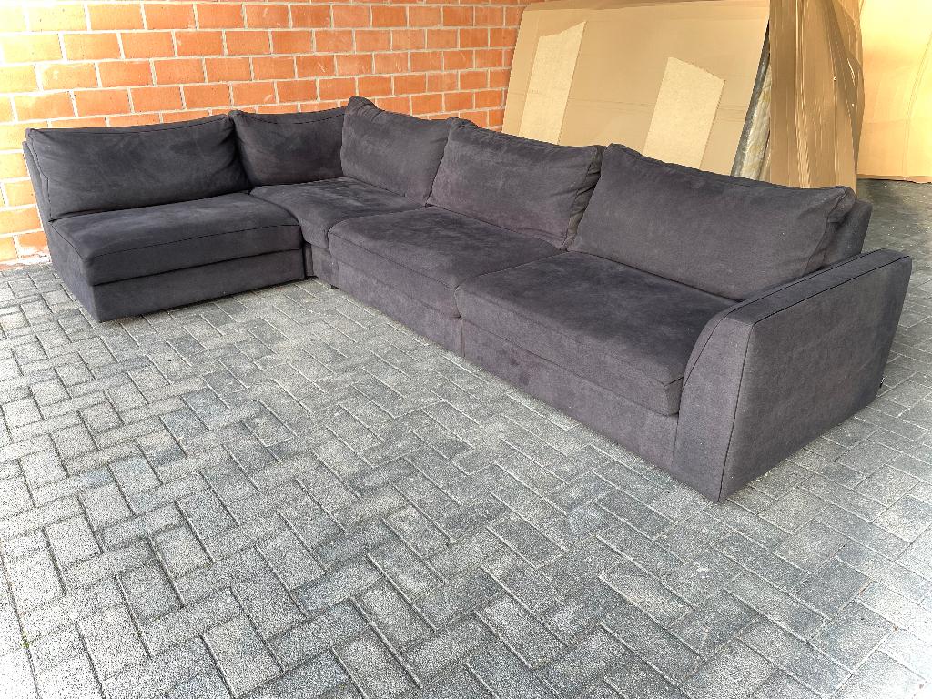 Hoeksalon - modulair systeem - z.g.staat, Huis en Inrichting, Zetels | Zetels, Ophalen, Gebruikt, Stof