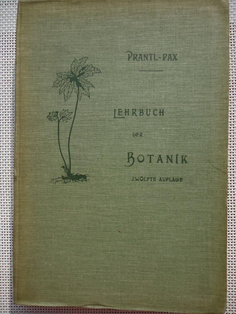 livre ancien Prantl Pax Ferdin. Manuel Lehrbuch der Botanik, Enlèvement ou Envoi