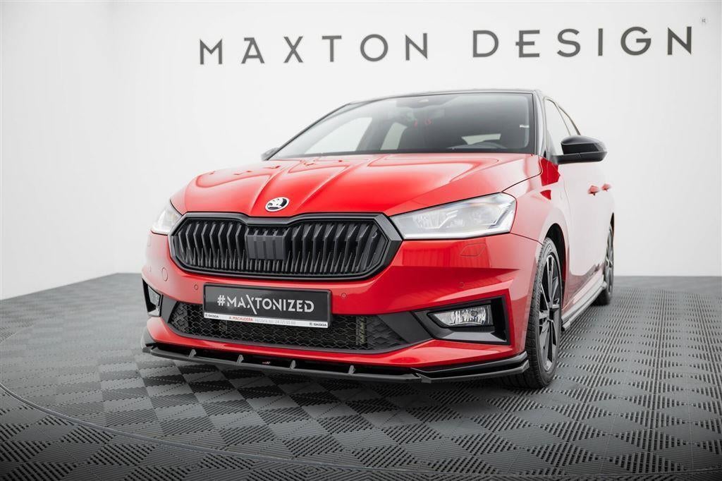 Maxton Design Spoiler Splitter Lip Skoda Fabia Monte Carlo M, Auto diversen, Tuning en Styling, Verzenden