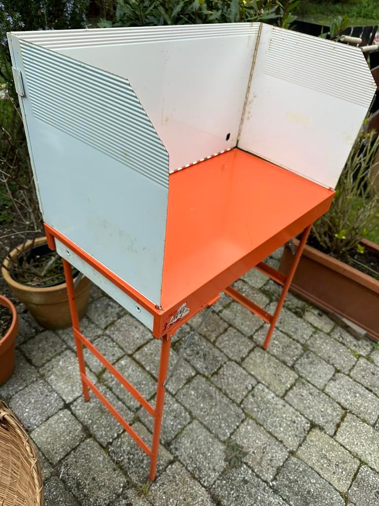 Retro kampeertafeltje - kooktafeltje, Tuin en Terras, Ophalen, Zo goed als nieuw