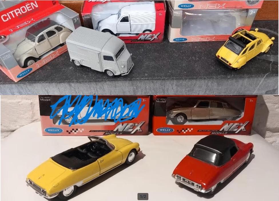 8x Citroën schaalmodellen DS , 2PK & bus HY Oldtimer, nieuw, Ophalen, Nieuw, Auto