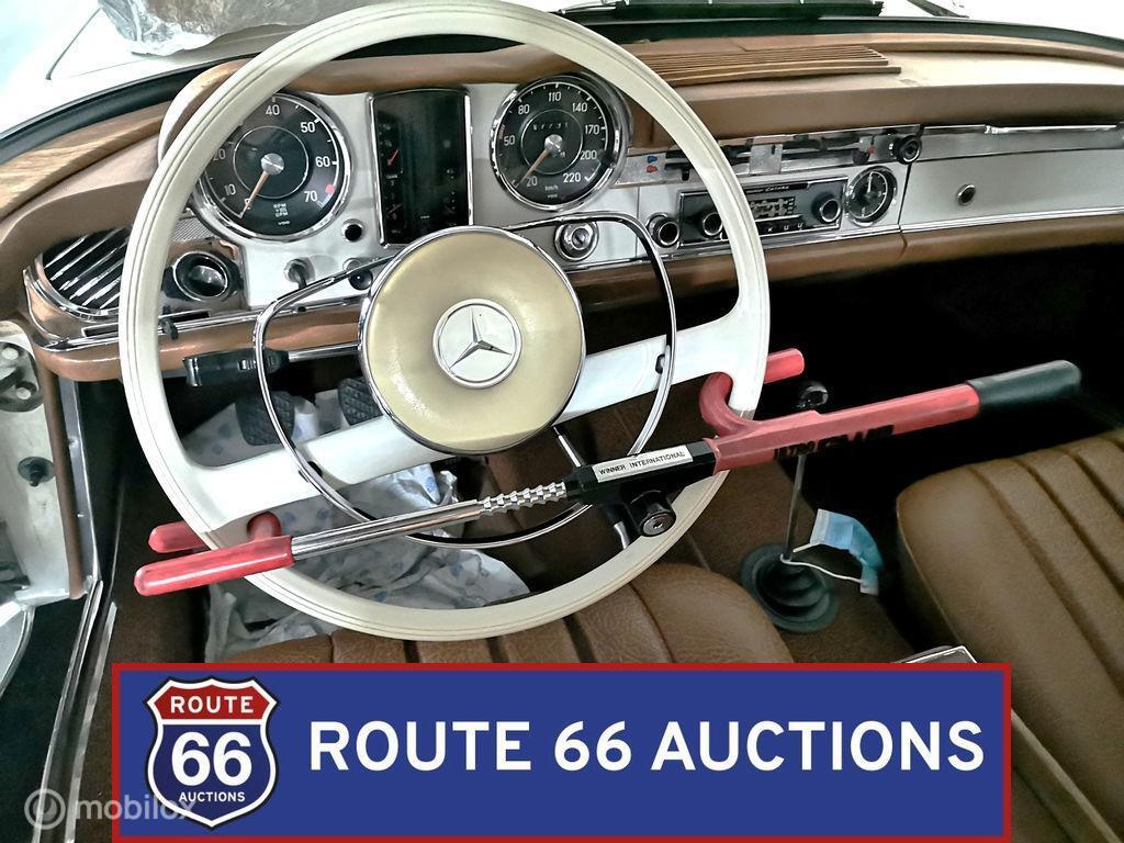 Mercedes-Benz 230 SL Pagoda | 1964 | Route 66 Auctions, Auto's, Zwart, Mercedes-Benz, Bedrijf, Handgeschakeld