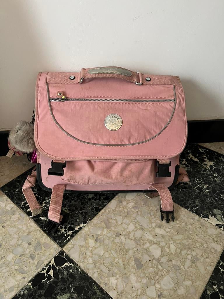 Kipling boekentas, Handtassen en Accessoires, Tassen | Schooltassen, Ophalen, Zo goed als nieuw, Roze