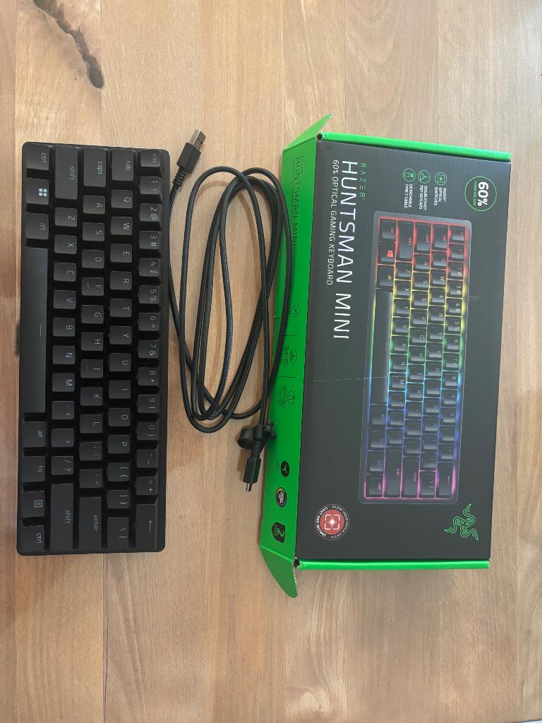 Razer huntsman mini gaming keyboard, Informatique & Logiciels, Claviers, Clavier gamer, Comme neuf, Enlèvement, Razer
