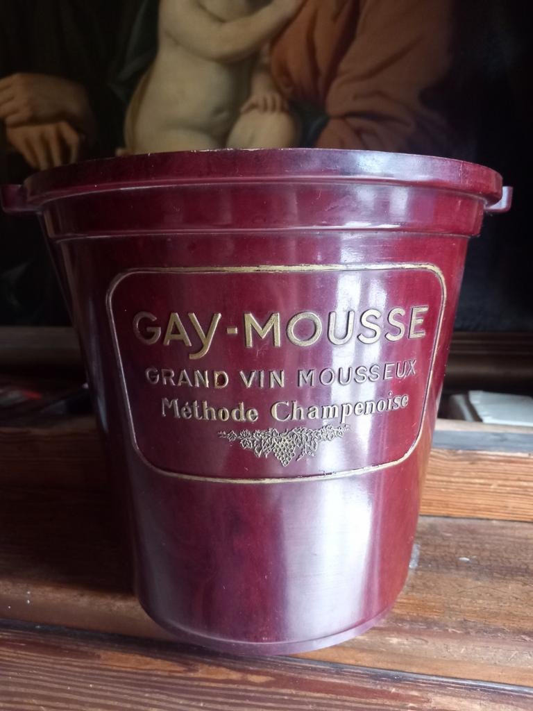 Art Deco champagnekoeler bakeliet cherry amber  'Gay-Mousse', Verzamelen, Ophalen of Verzenden