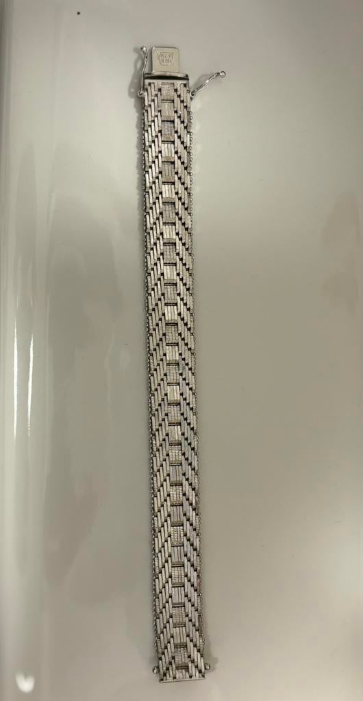 Armband 18k witgoud, Ophalen of Verzenden