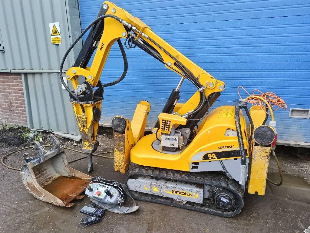 Brokk 90 husqvarna robot remote excavator digger bagger, Graafmachine