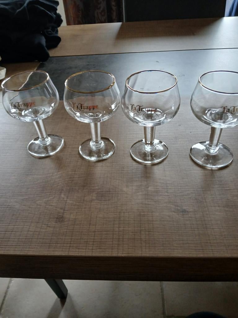 4 degustatie glazen La Trappe, Ophalen of Verzenden, La Trappe