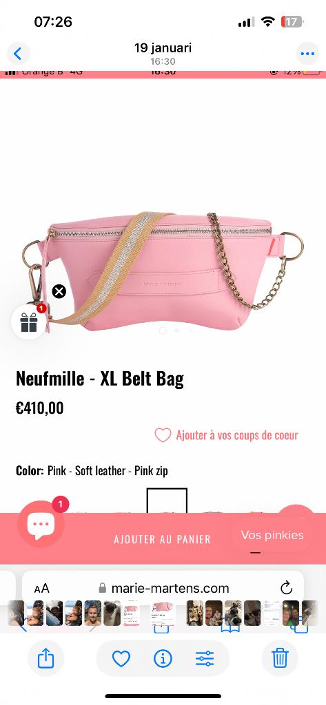 Crossbody marie martens, Ophalen of Verzenden, Nieuw, Roze, Overige merken