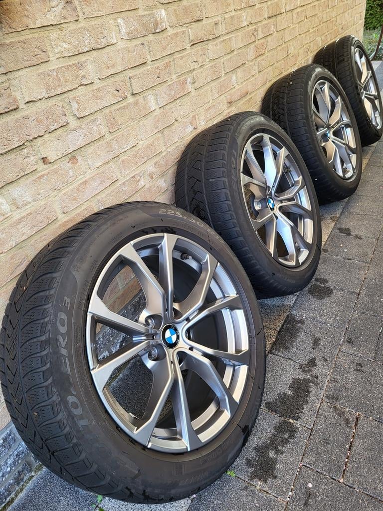 Originele velgen en winterbanden BMW3, Autos : Pièces & Accessoires, Pneus & Jantes, Pneus et Jantes, Pneus hiver, 17 pouces, 225 mm