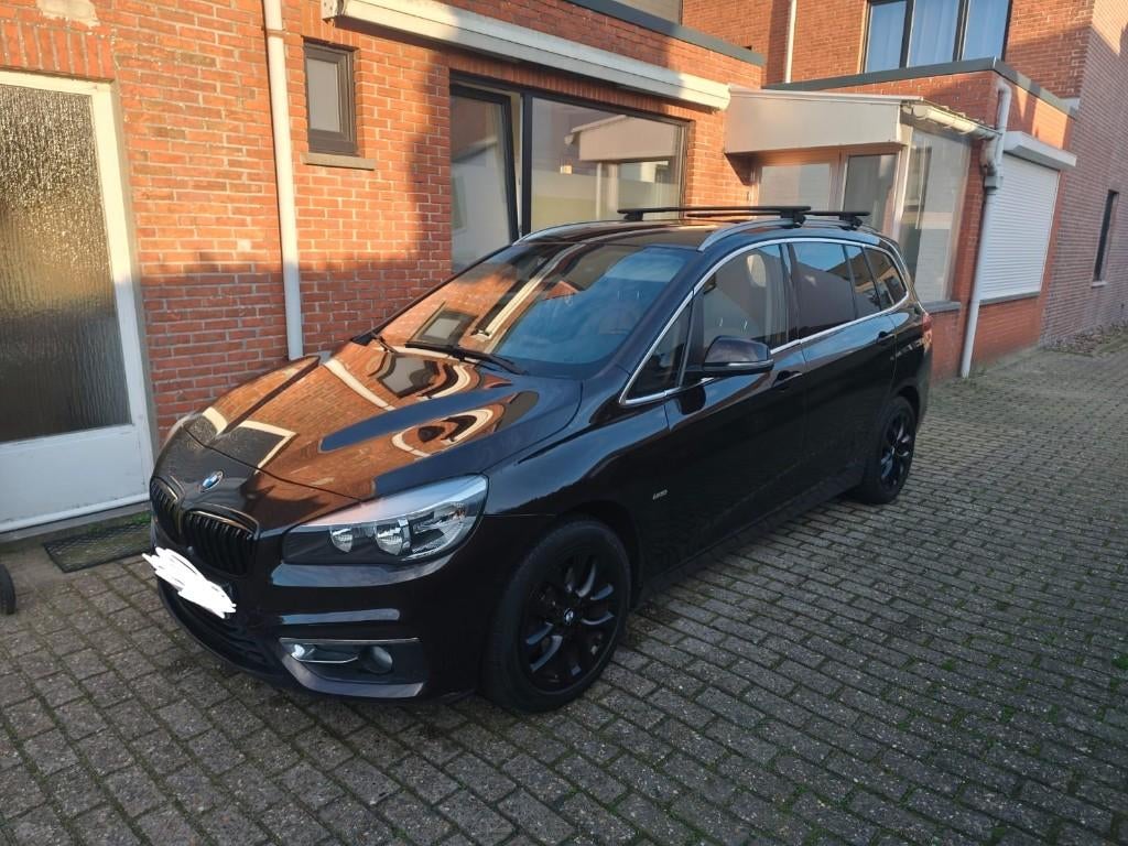 BMW 216 Gran Tourer Luxury, Auto's, Monovolume, Euro 6, Bruin, Lederen bekleding