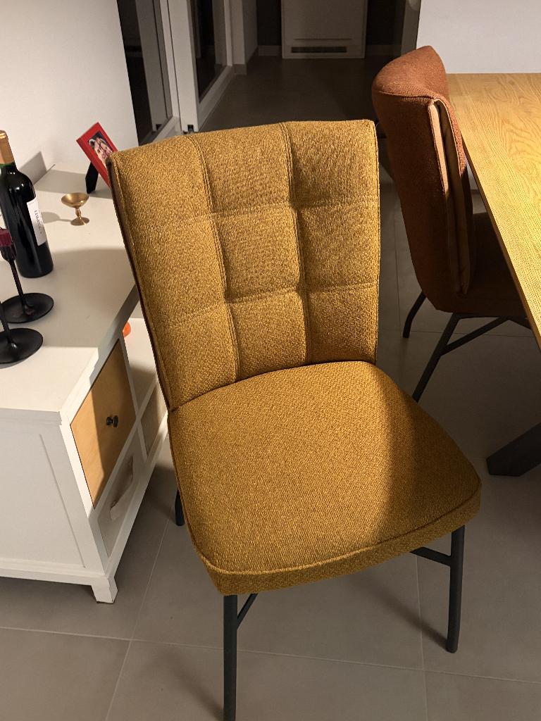 2 chaises table salle-à-mager.  Eden tissus, Maison & Meubles, Tissus, Autres couleurs, Comme neuf, Enlèvement