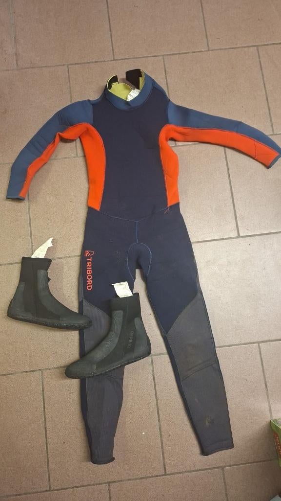 Zeilpak maat 140 + zeilschoenen maat 36, Watersport en Boten, Watersportkleding, Ophalen, Gebruikt, Kind, Zeilpak