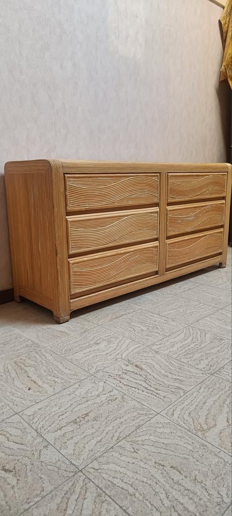 Vintage bamboe ladenkast jaren 70, Enlèvement