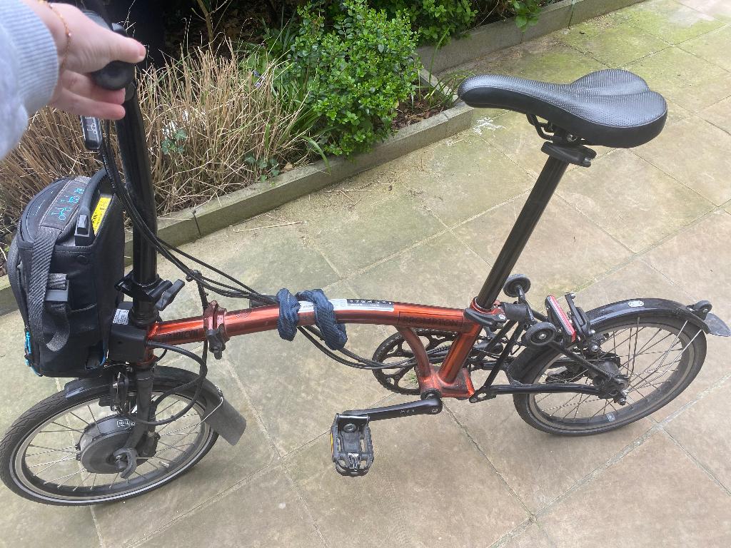 Brompton elektrische plooifiets, Fietsen en Brommers, Ophalen, Zo goed als nieuw, Overige merken