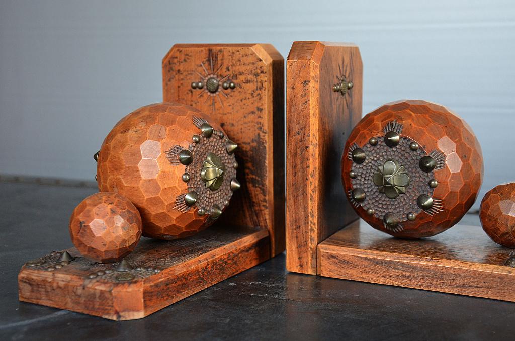 Vintage Art Deco boekensteunen, Ophalen of Verzenden