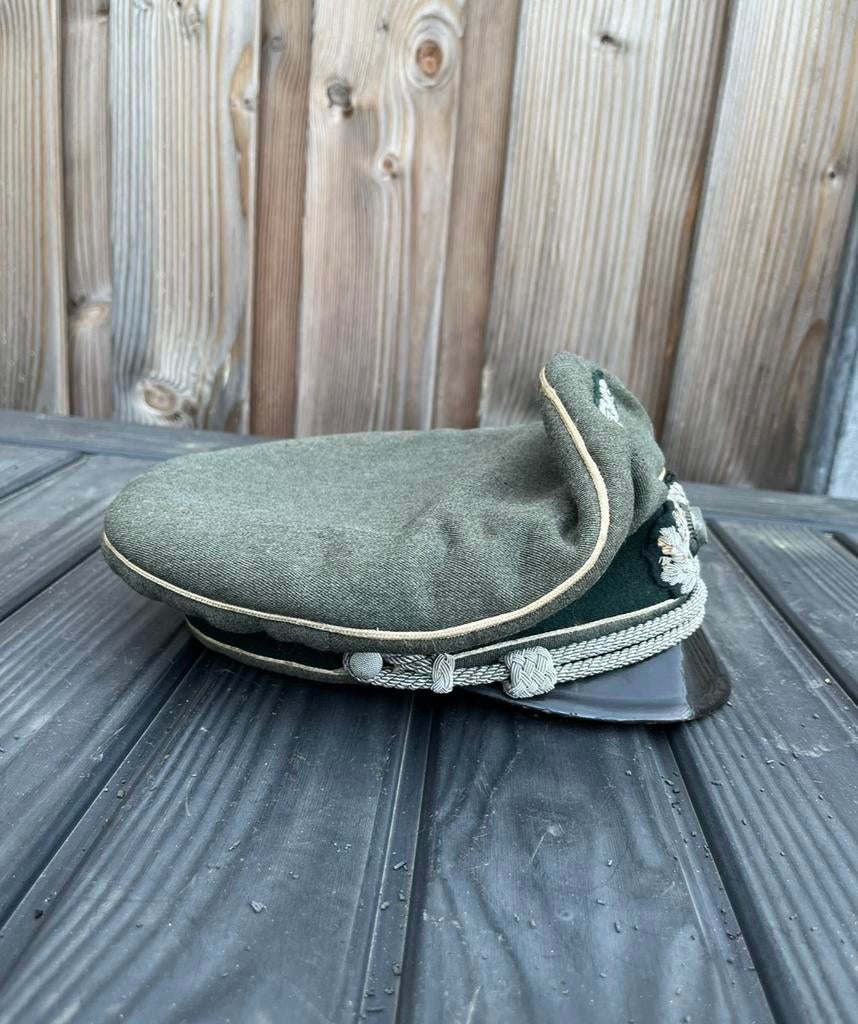 Originele Duitse officierspet Infanterie, Verzamelen, Ophalen of Verzenden