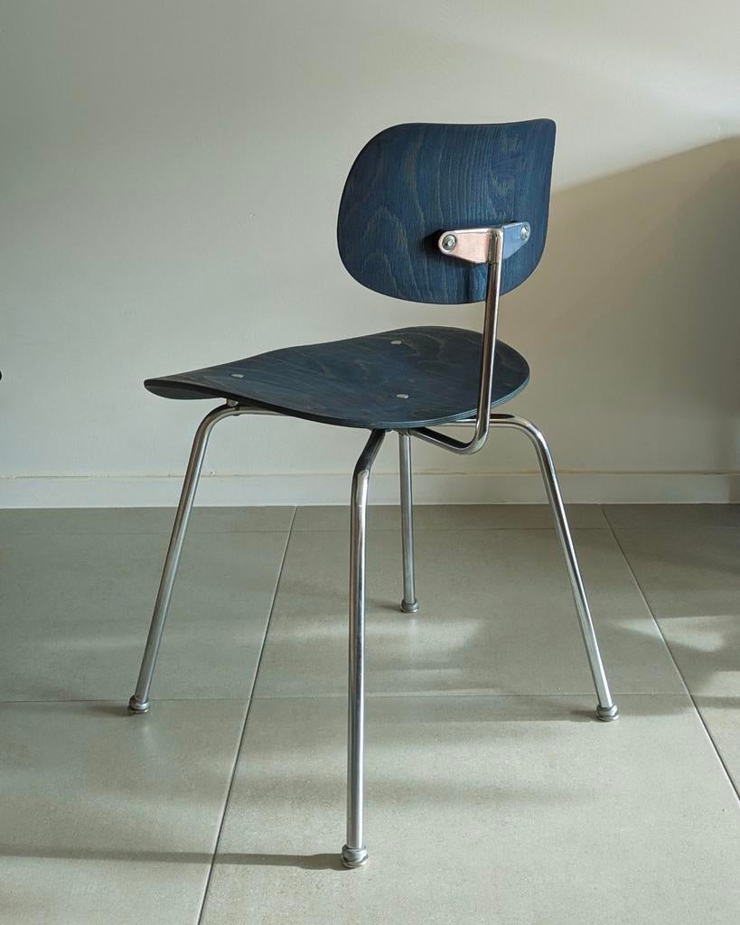 Wilde + Spieth Se68, Ophalen, Wilde Spieth Se68 Eiermann Mid century modern Eames fiberglass, Blauw, Zo goed als nieuw