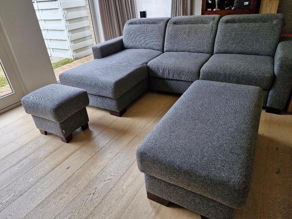 Salon-chaise longue +poef. Henders & Hazel, Trois personnes, Moins de 75 cm, 200 à 250 cm, Enlèvement