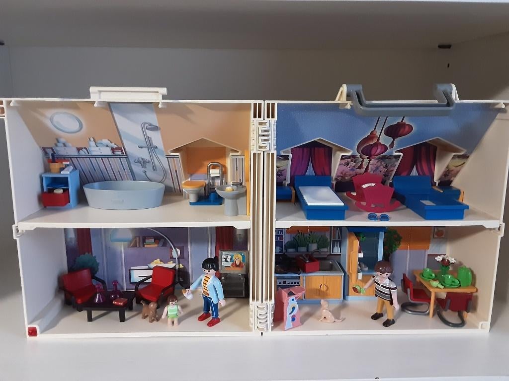 Maison de poupée PlayMobil à emporter - complète, Enlèvement ou Envoi, Comme neuf, Ensemble complet