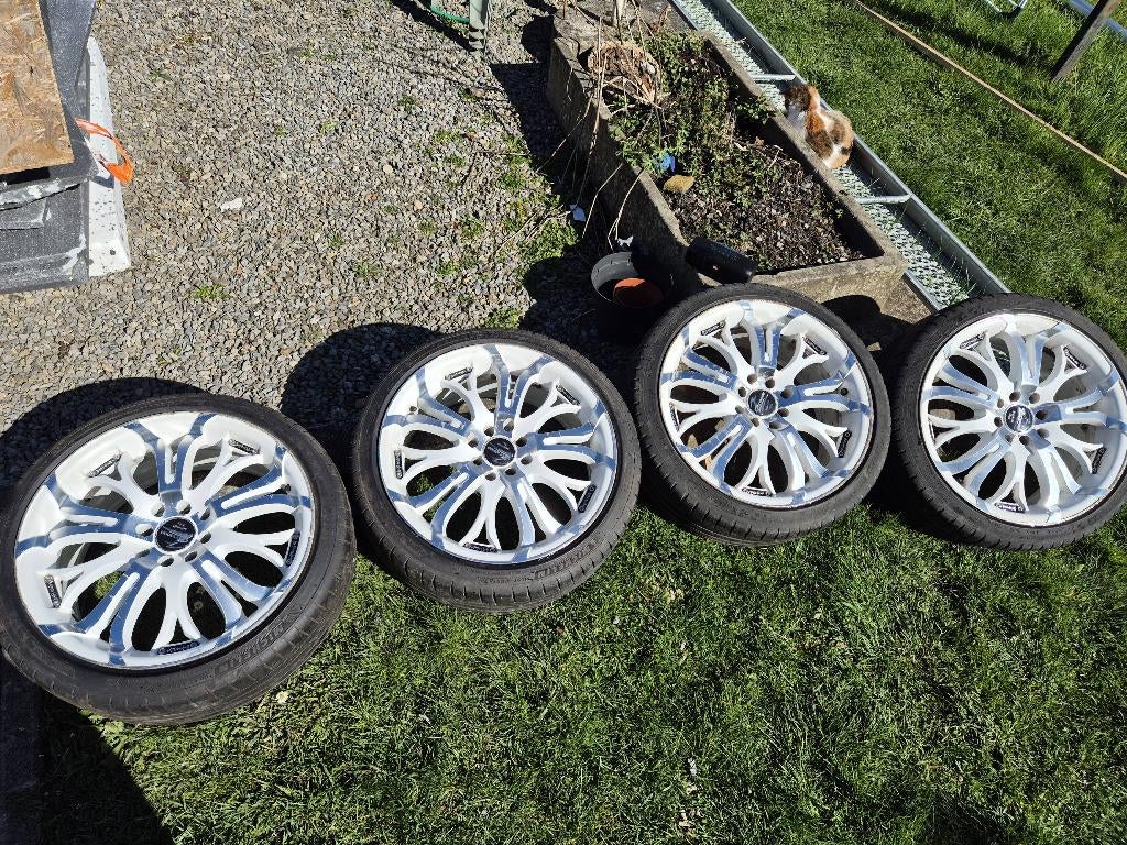 Pneu et jante aluminium, Auto-onderdelen, Banden en Velgen, Gebruikt, 17 inch, Band(en), Zomerbanden