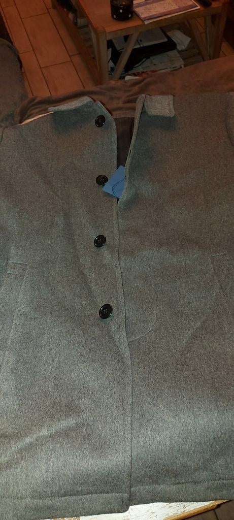 Nieuwe grijze overjas maat 50, Ophalen of Verzenden, Maat 48/50 (M), Grijs