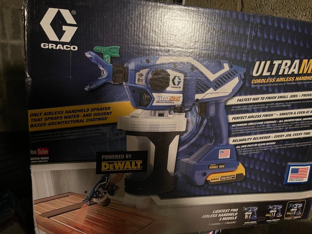 UltraMax Graco : comme neuf, Bricolage & Construction, Matériel de peinture, Comme neuf, Pulvérisateur de peinture ou Pompe à peinture