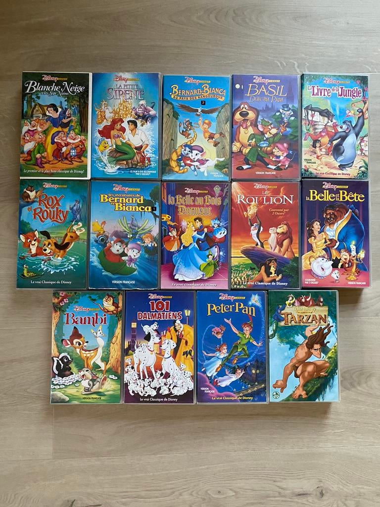 Cassettes vidéo VHS - Dessins animés LM de Walt Disney, Enlèvement ou Envoi, Dessin animé, Tous les âges, Comme neuf