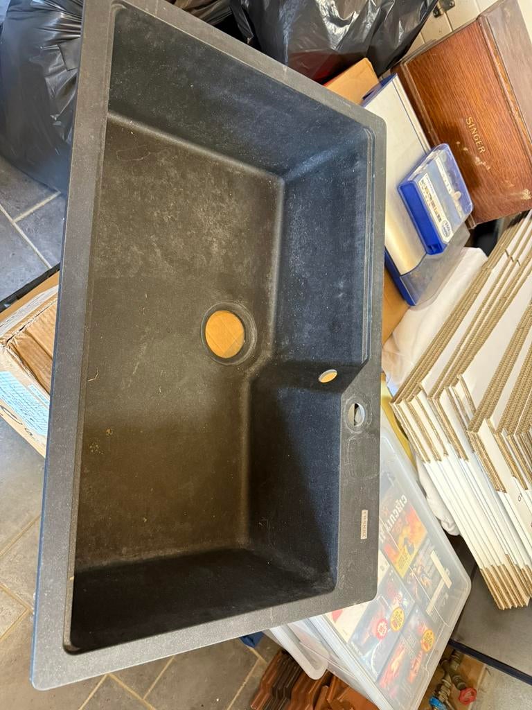 Evier FRANKE anthracite, Maison & Meubles, Enlèvement, Utilisé