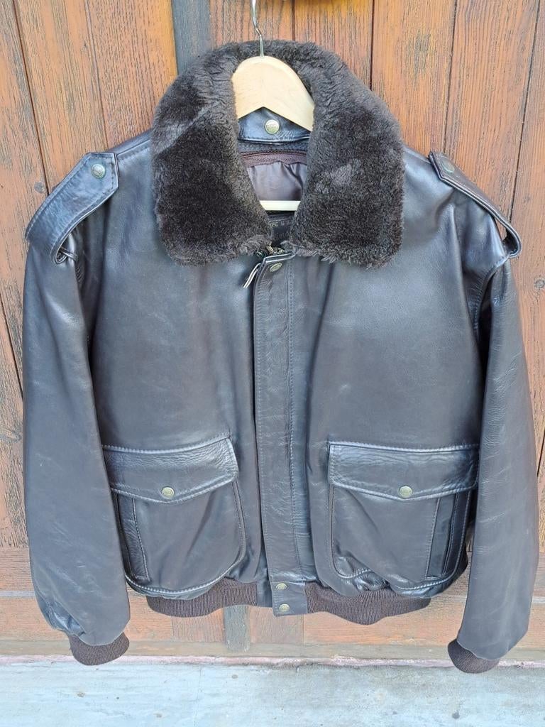 Redskins B32 flight jacket chocolate brown, Enlèvement, Comme neuf