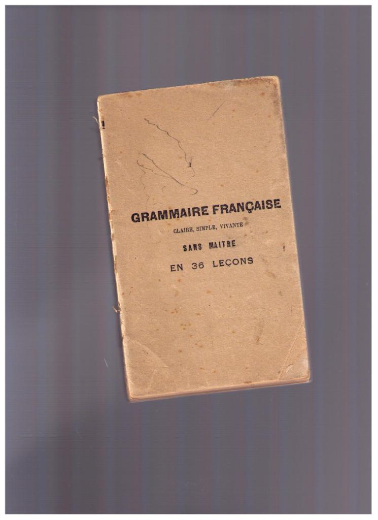 Grammaire française - Méthode Carrey en 36 leçons - 1929, Livres, Livres d'étude & Cours, Utilisé, Envoi