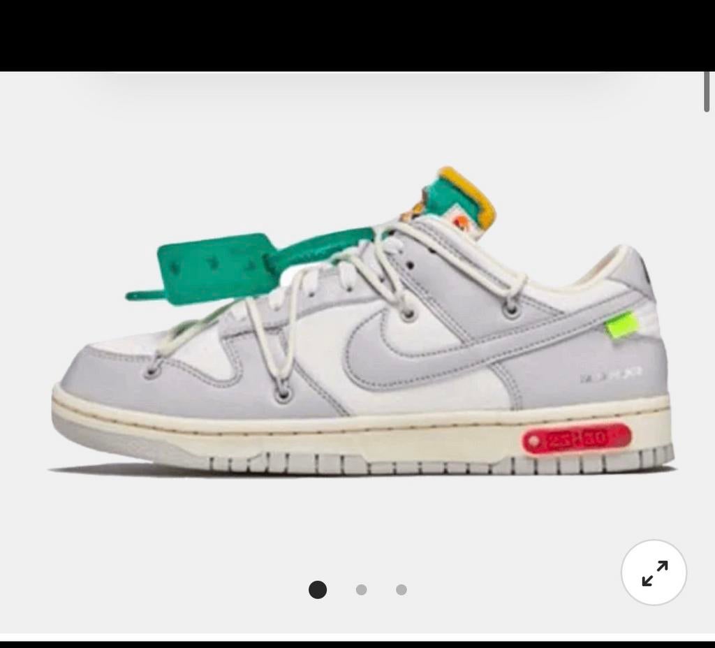 Off white nike dunk , maat 46, Kleding | Heren, Schoenen, Ophalen, Zo goed als nieuw