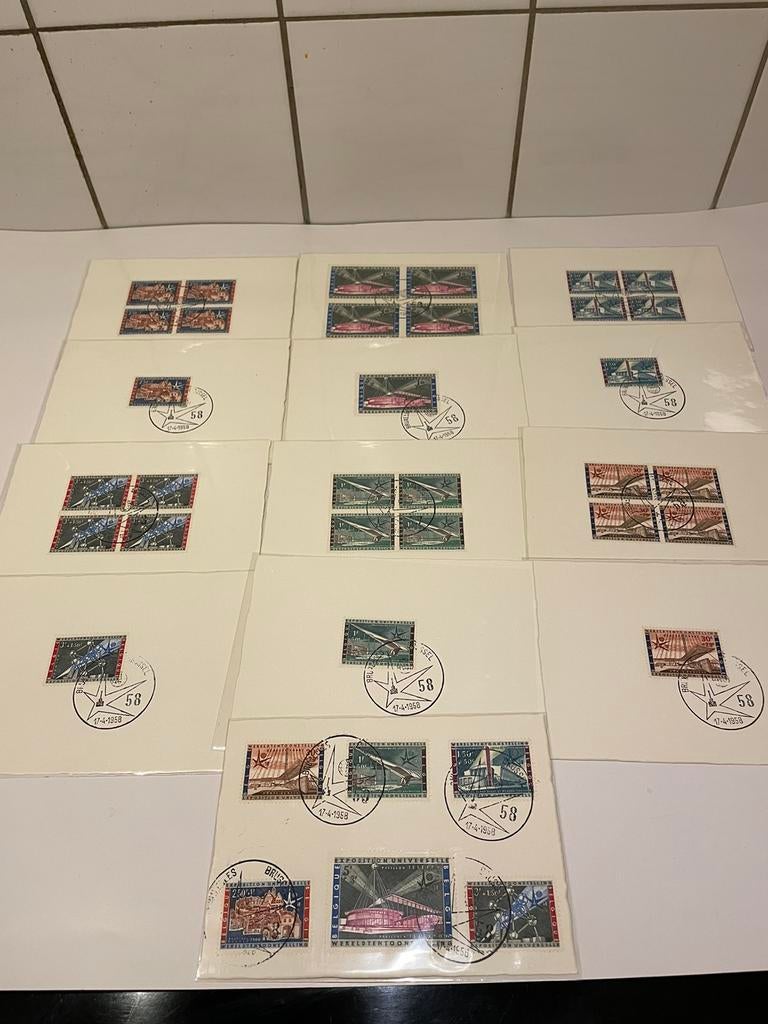 Timbres expo 58, Timbres & Monnaies, Enlèvement ou Envoi