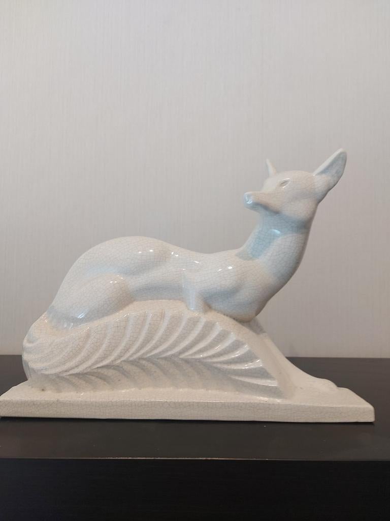 art deco beeld , vos, van Fontinelle, Enlèvement